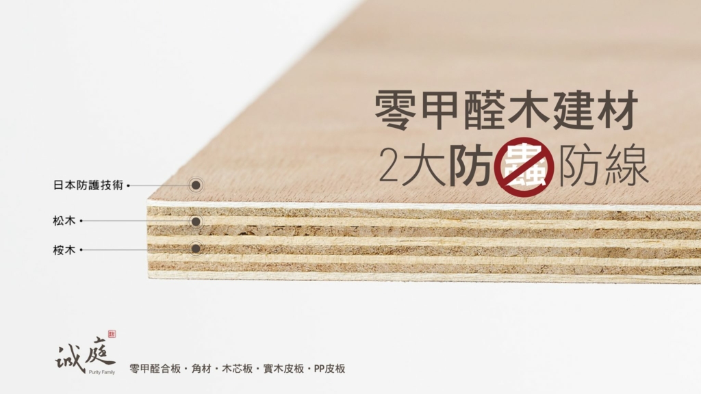 誠庭無甲醛板材，防蟲防白蟻
